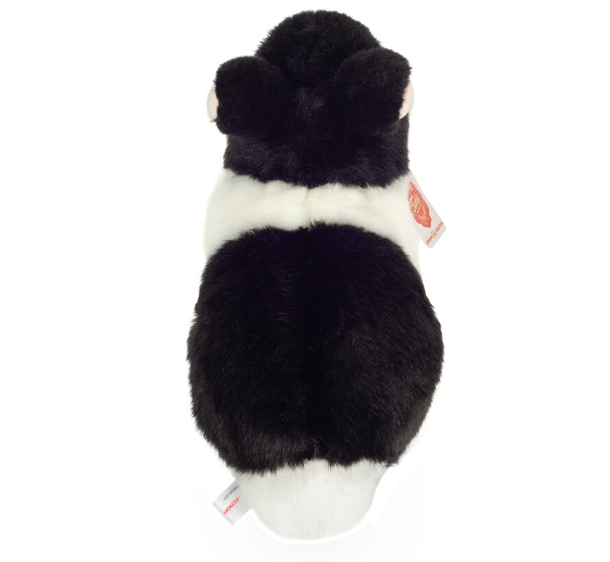 Knuffel Haas Zwart Wit 23 cm