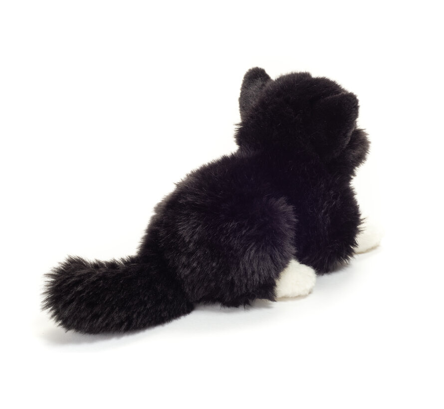 Knuffel Kat Zwart Wit