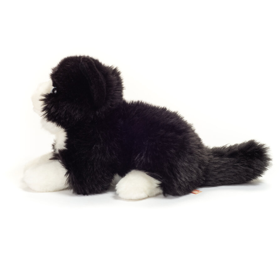 Knuffel Kat Zwart Wit