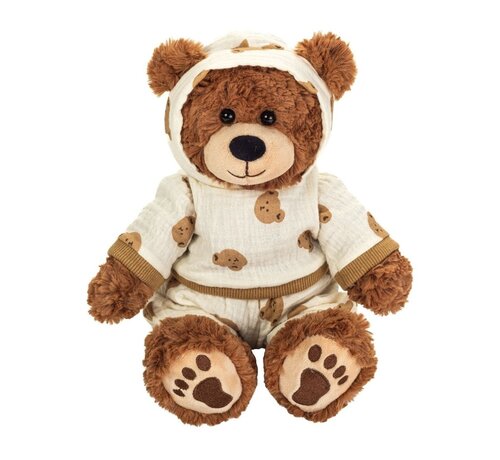 Hermann Teddy Knuffel Beer met Pyjama Leonie 30 cm