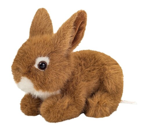 Hermann Teddy Knuffel Konijn Zittend Bruin 17 cm