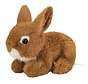 Knuffel Konijn Zittend Bruin 17 cm