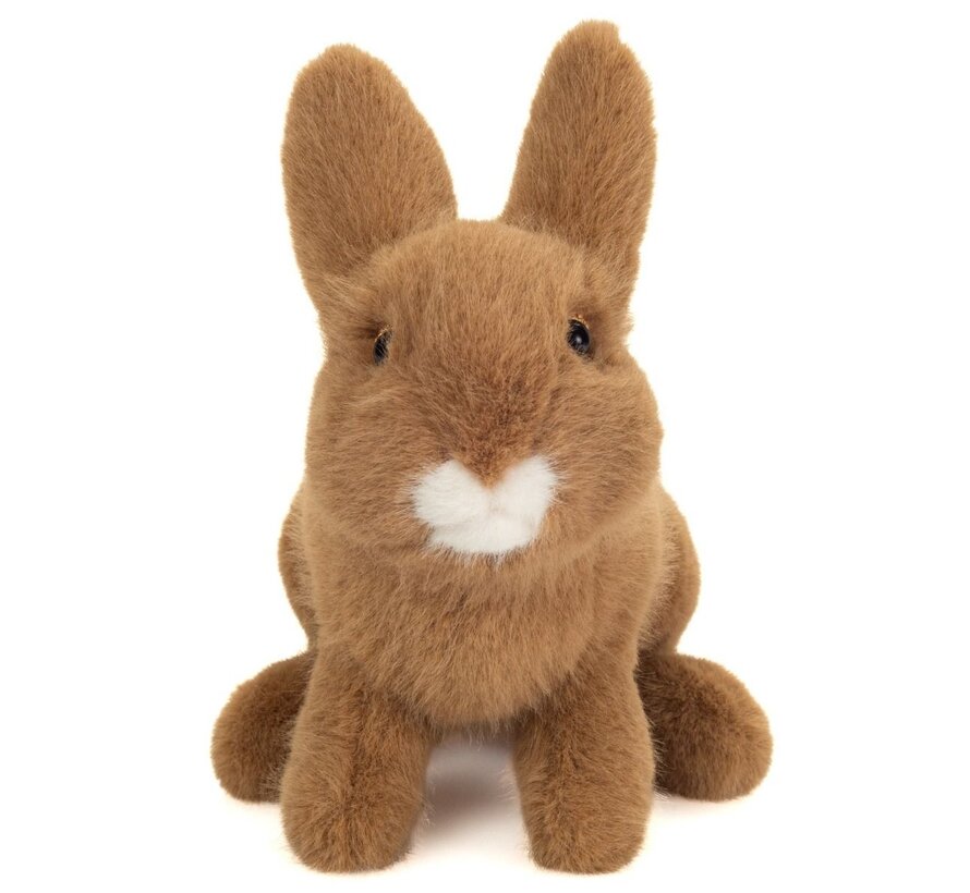 Knuffel Konijn Zittend Bruin 20 cm