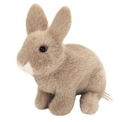 Hermann Teddy Knuffel Konijn Zittend Grijs 20 cm