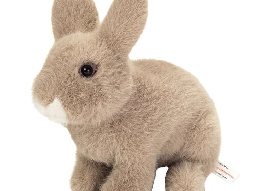 Hermann Teddy Knuffel Konijn Zittend Grijs 20 cm