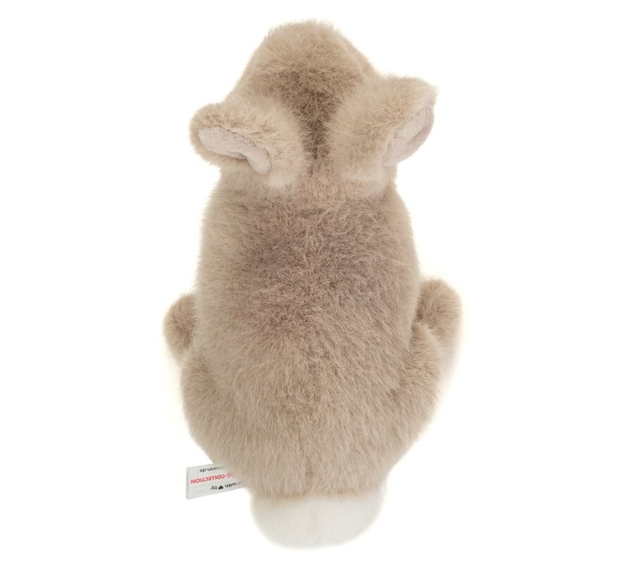 Knuffel Konijn Zittend Grijs 20 cm