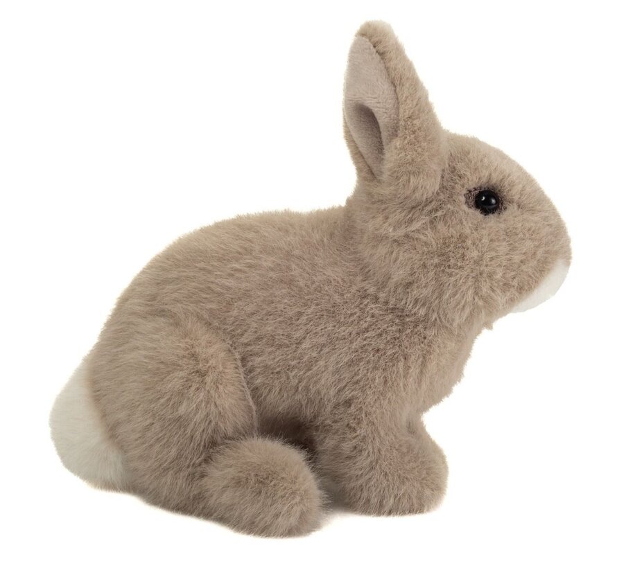 Knuffel Konijn Zittend Grijs 20 cm