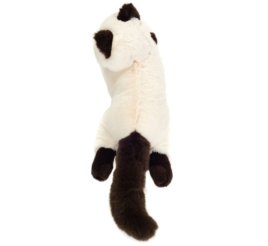 Knuffel Birmese Kat Liggend 36 cm