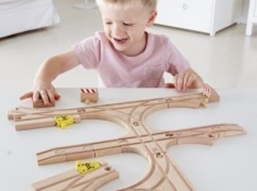 Hape Spoorbaan Uitbreidingsset 14-delig