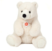 Hermann Teddy Knuffel IJsbeer Zittend 35cm