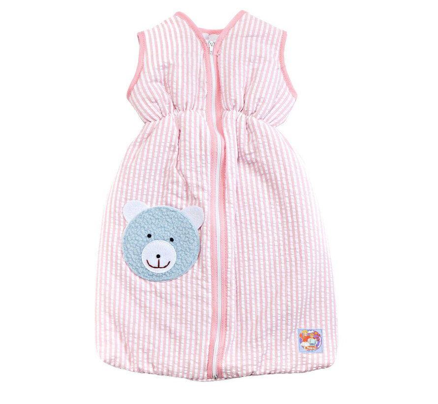 Poppen Slaapzak Blauw of Roze 35-50cm