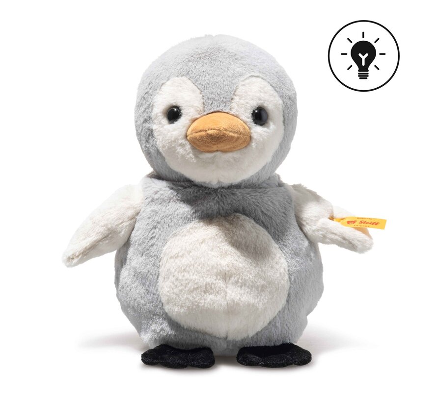 Knuffel Lio Penguin Grijs/White 22cm
