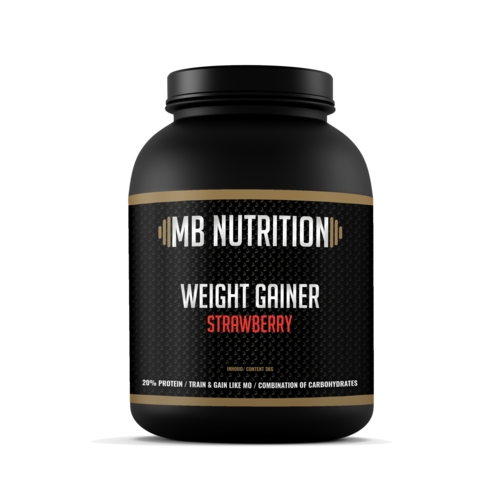 MB Nutrition Weight Gainer Aardbei (3 Kilo)