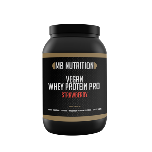 MB Nutrition Vegan protein shake (1kg) - Aardbei