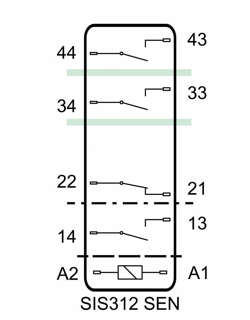 ELESTA relays SIS4 Series - SIS312 SEN