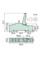 ELESTA relays DIN rail socket SRD-SGR2A KV2A PIK