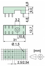 ELESTA relays PCB socket SRP-SGR2