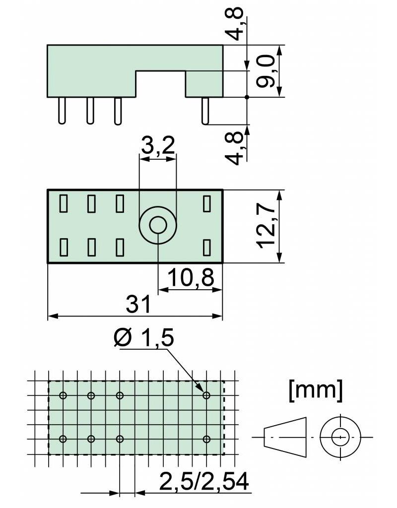 ELESTA relays PCB socket SRP-SGR2