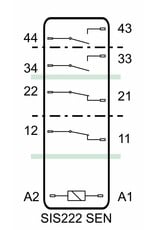 ELESTA relays SIS4 Series - SIS222 SEN