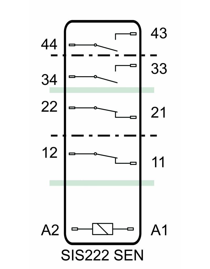 ELESTA relays SIS4 Baureihe - SIS222 SEN