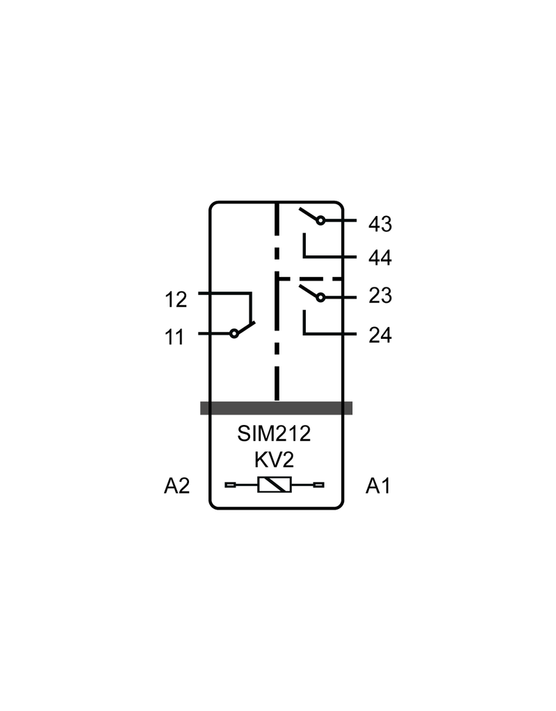 ELESTA relays SIM 3 Baureihe - SIM212 KV2