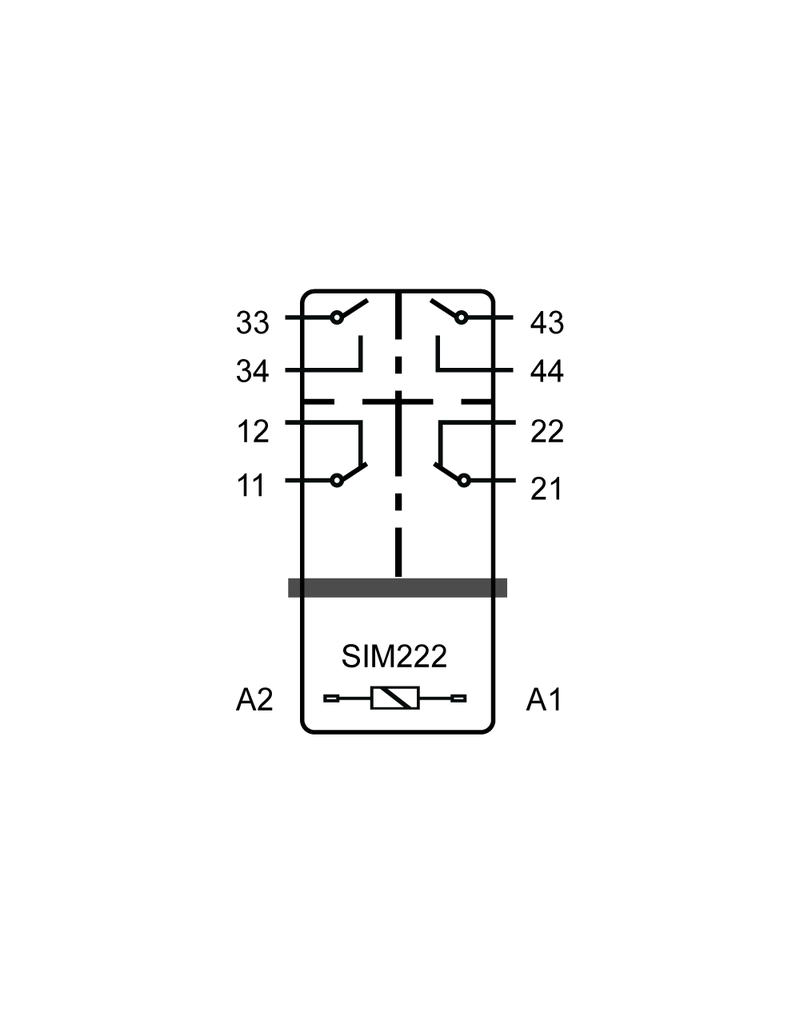 ELESTA relays SIM4 Baureihe - SIM 22