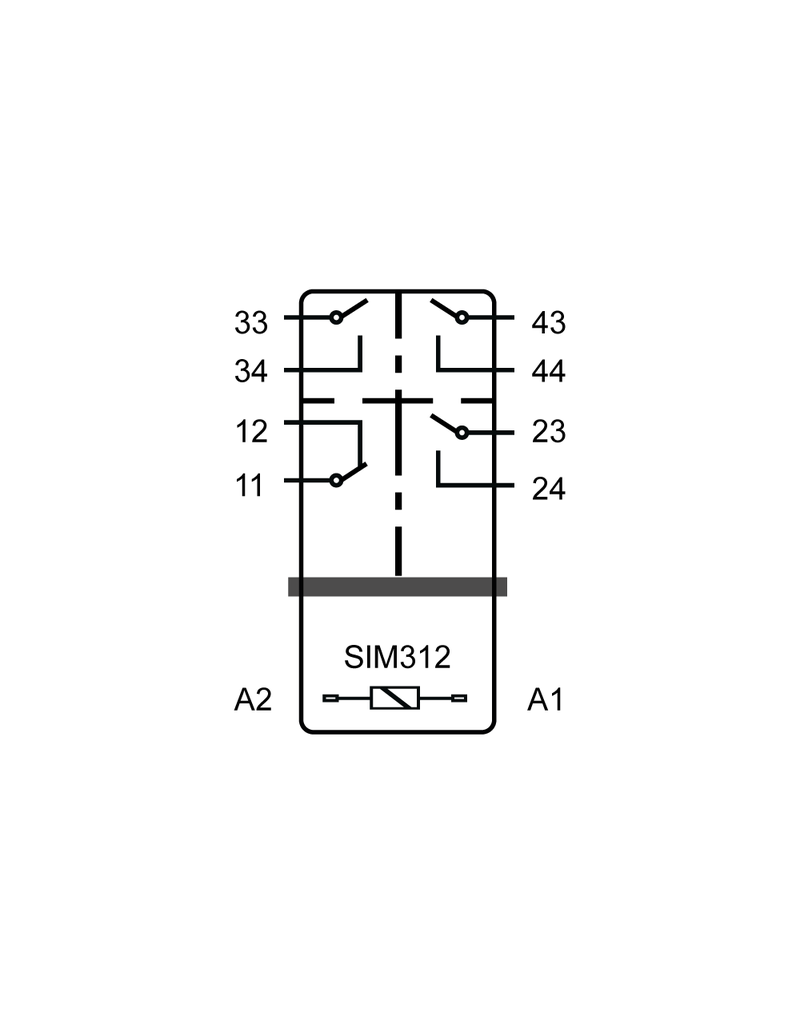 ELESTA relays SIM4 Baureihe - SIM312