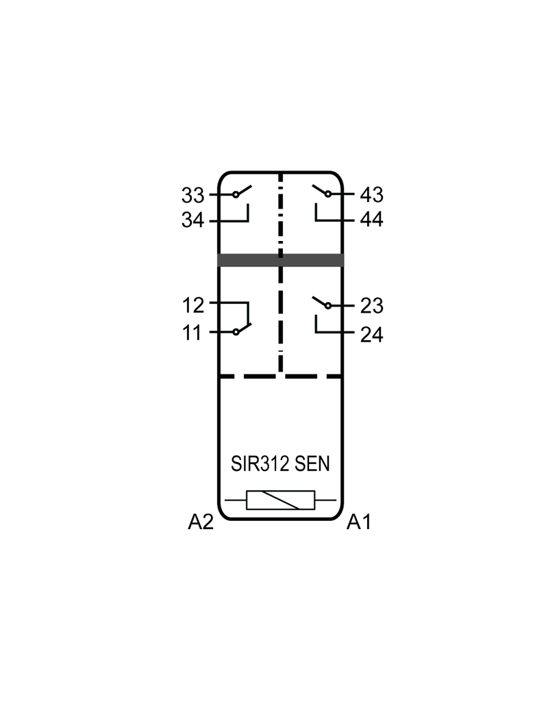 ELESTA relays SIR4 Baureihe - SIR312 SEN