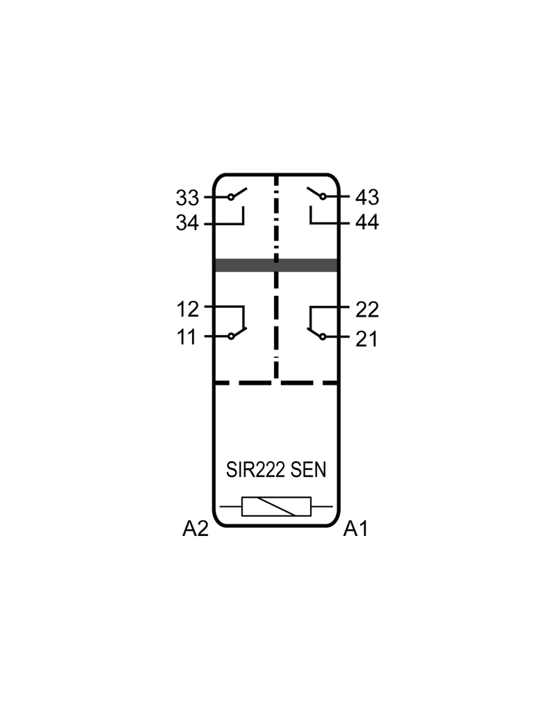 ELESTA relays SIR4 Baureihe - SIR222 SEN