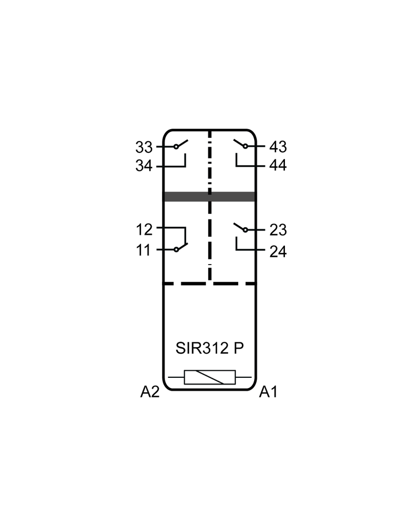 ELESTA relays SIR4 Baureihe - SIR312 P