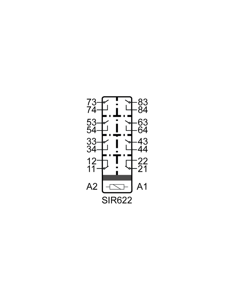 ELESTA relays SIR8 Baureihe - SIR622