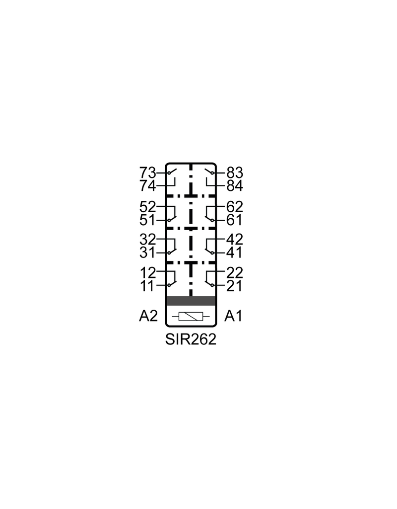 ELESTA relays SIR8 Baureihe - SIR262