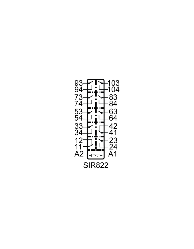 ELESTA relays SIR10 Baureihe - SIR822