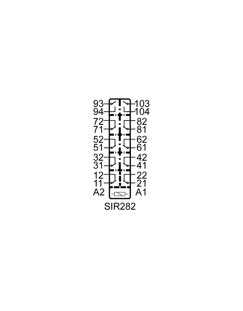 ELESTA relays SIR10 Baureihe - SIR282