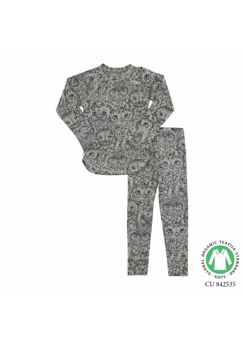 Soft Gallery Soft Gallery- Owl-Pyjama-grey