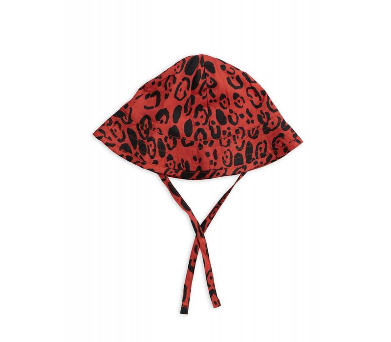 Mini Rodini Leopard red Sun Hat