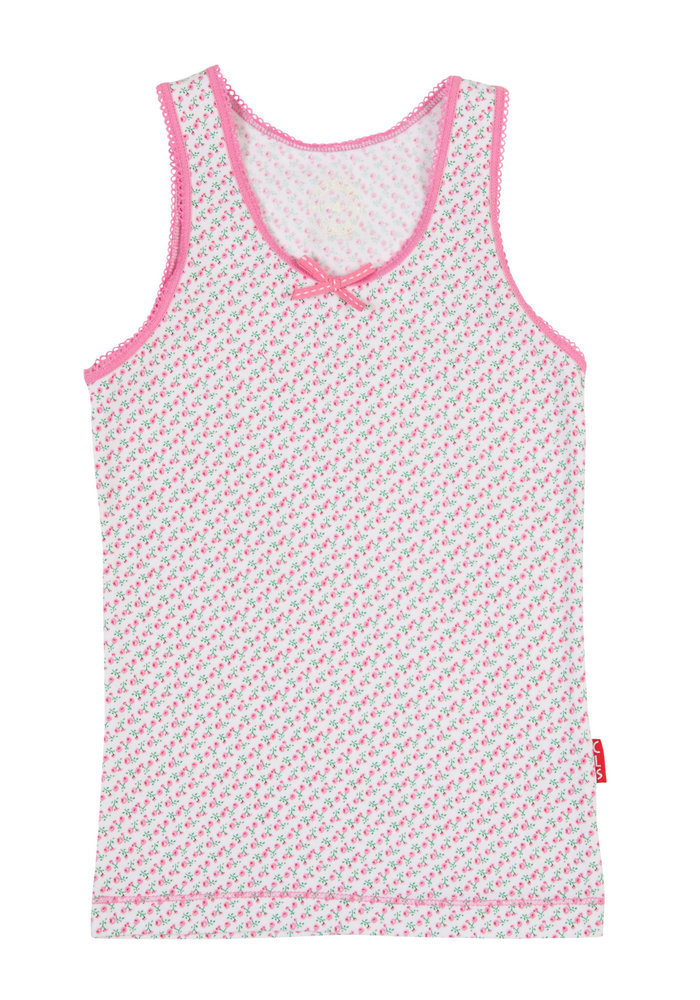 Girls singlet rose print