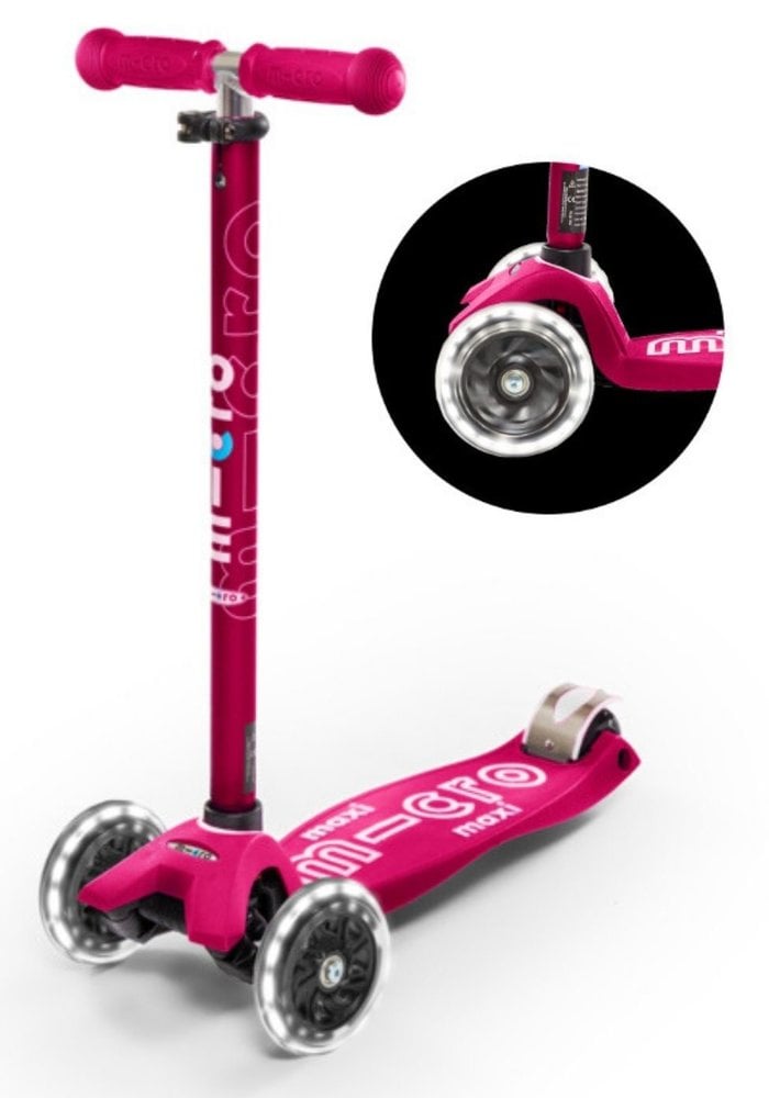 MAXI MICRO SCOOTER DELUXE PINK LED