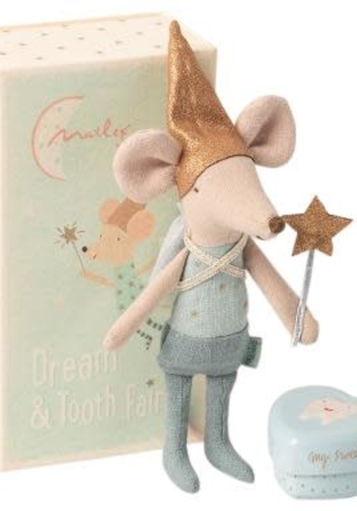 Maileg Tooth fairy, Big brother mouse w. metal box