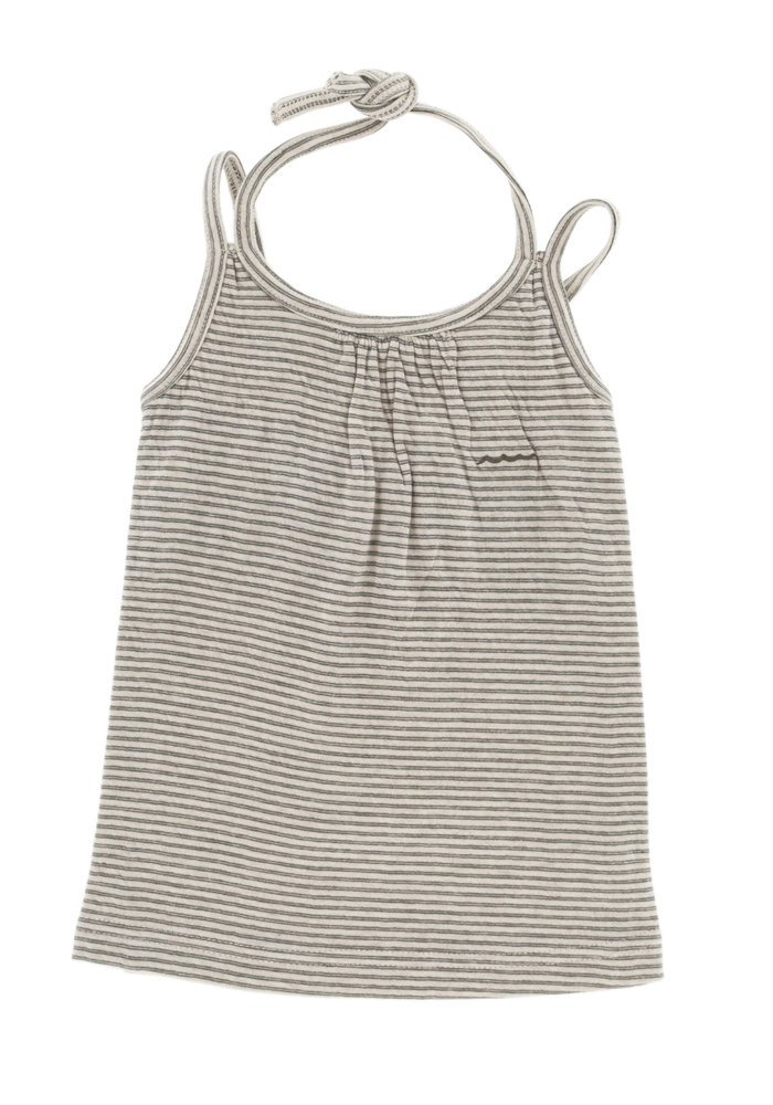 Riffle Dress grey/green stripe