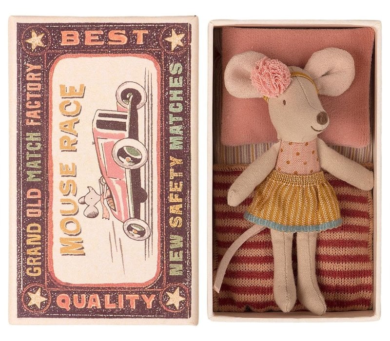 Maileg Little Sister Mouse in Matchbox - 16 1726 01