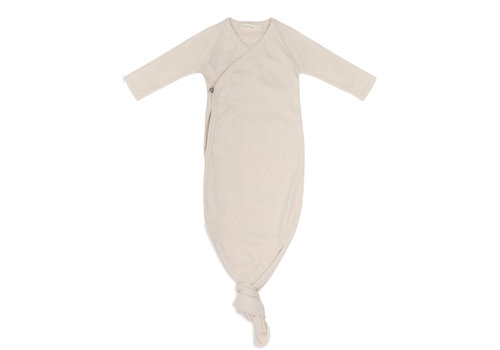 Phil&Phae Phil&Phae Knotted baby gown pointelle Oatmeal