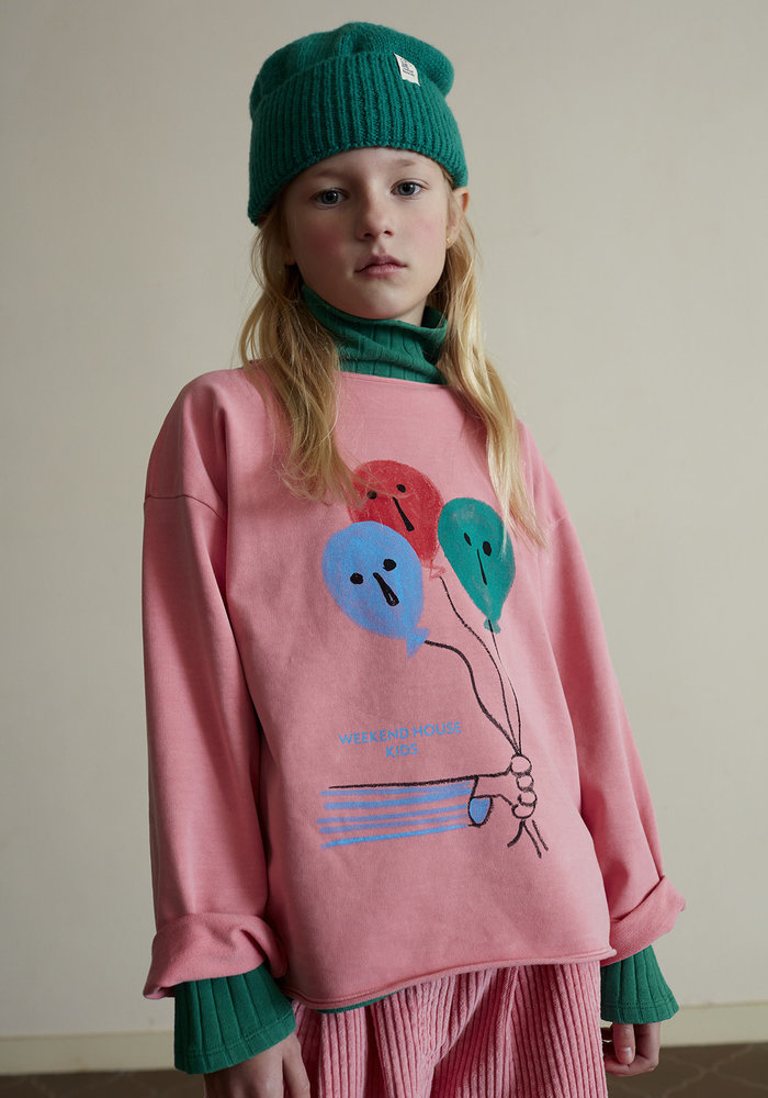 Weekend House Kid Balloon Pink Sweatshirt