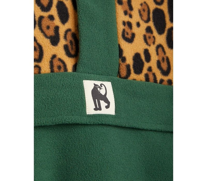 Mini Rodini Leopard Fleece zip Pullover