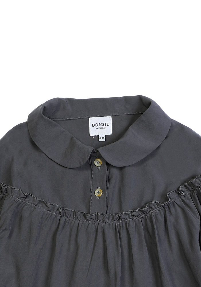 Donsje Fleur Blouse Anthracite