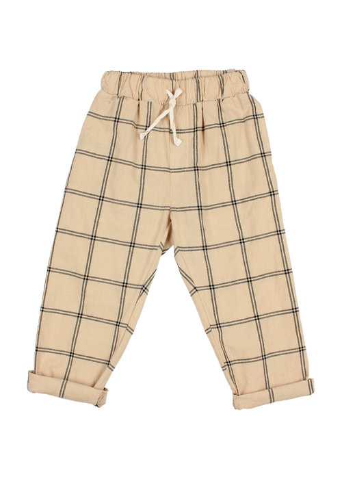BUHO Buho Cotton Check Pants Biscuit