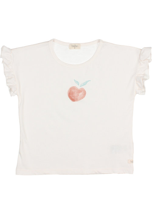 BUHO Buho Peach Ruffle T-Shirt Talc