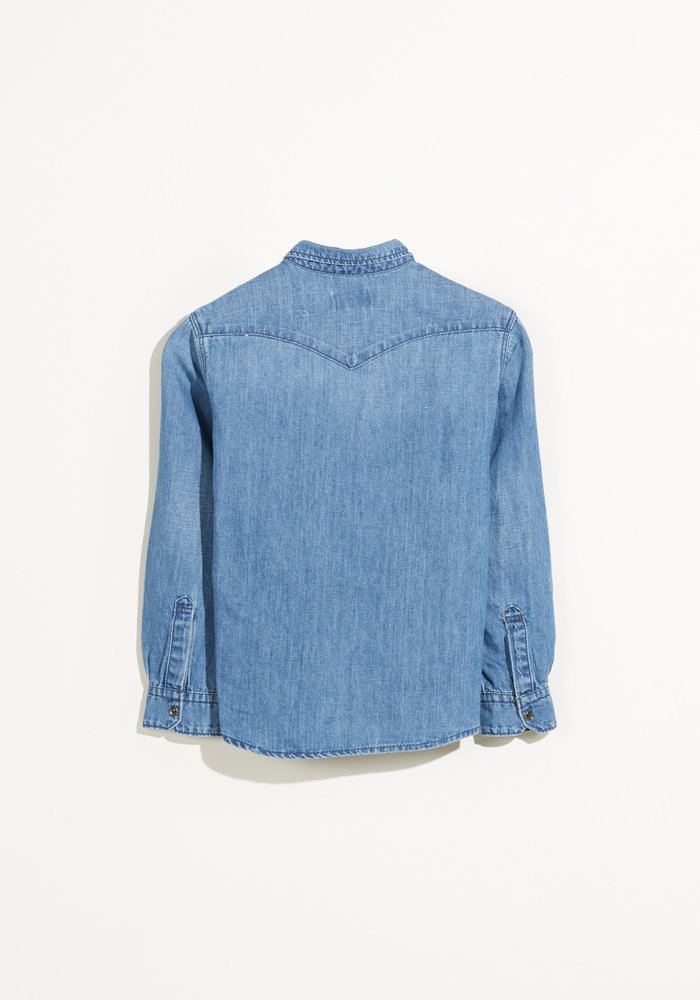 Bellerose Peio Shirts Blue Bleach