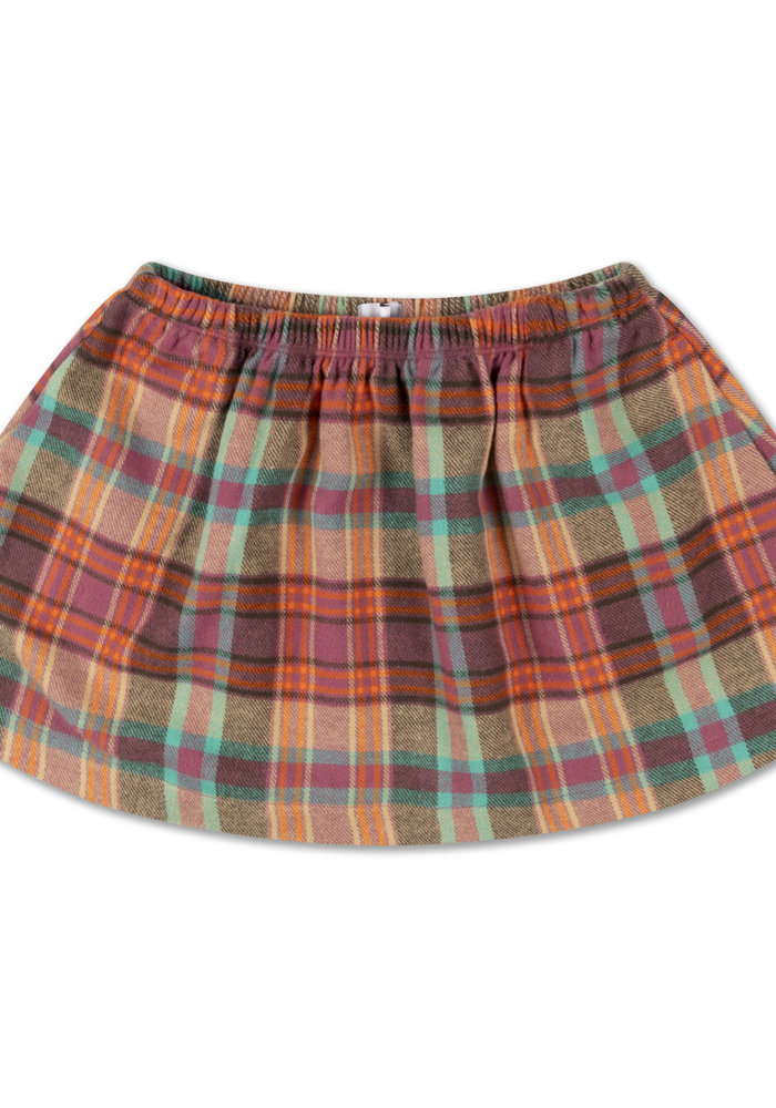 Repose ams 25. mini skirt, multi pop check