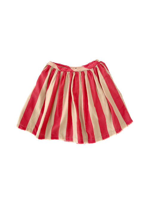 LONGLIVETHEQUEEN Longlivethequeen voille skirt red stripes